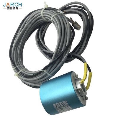 Precious Metal: Gold-Gold Bore 35mm~50mm USB Slip Rings 100m 1000M Base T 8 Cores 1.0 Ethernet 2.0USB Video Slip Rings