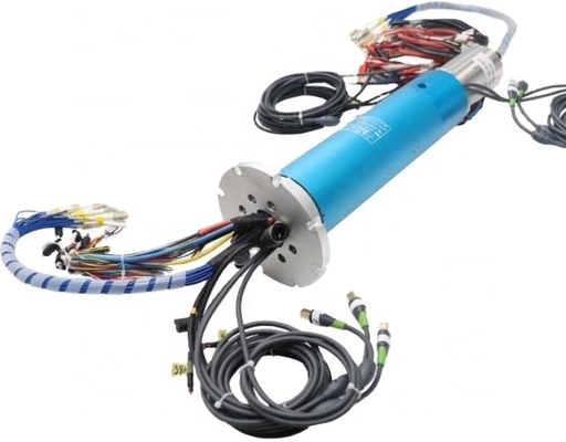 hybrid electric and optic slip ring for ROV robot fiber optic rotary joint JSR-FE080-XE-2FS