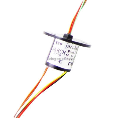 Aluminum Alloy 3 Wires Gold Wind Turbine Slip Ring Capsule For Electrochanical System Smooth Running Slip Rings
