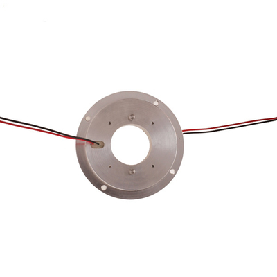 Precious Metal Slip Ring 4 Circuits 2A Flat Hole Size 24mm , For Rotary Table Pancake Slip Rings