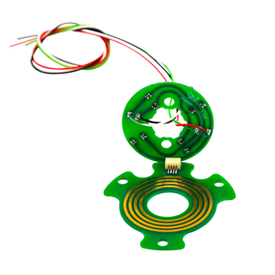 Precious Metal Flat Pancake Slip Ring, 4 Circuits 2A Hole Size 13mm, For Robots