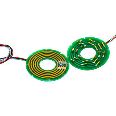 Gold to Gold Pancake Slip Rings 5 ​​circuits with Gold-Gold contact and a wide operating temperature range